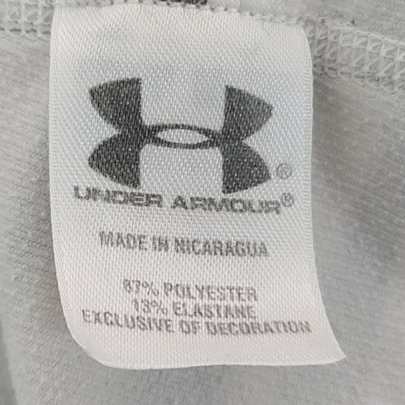 Under Amour ColdGear Fitted Printed Turtleneck Gray and White Size Medium - Picture 6 of 12